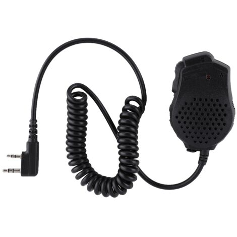Microphone haut-parleur portatif haute sensibilité avec double bouton PTT pour talkie-walkie Baofeng série UV-82-AquaForge (1/5)