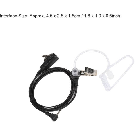 Écouteur portable à tube de 2,5 mm à 1 broche avec microphone PTT pour talkies-walkies Motorola à 1 broche-AquaForge (1/2)