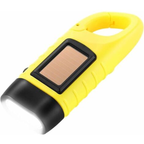 Lampe torche solaire. Lampe torche LED rechargeable avec manivelle pour les activités de plein air. Usage d'urgence. - AquaForge (1/5)