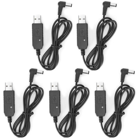 Câble de chargement USB portable (lot de 5) pour radio-talkie-walkie UV9R PLUS.-AquaForge (1/5)