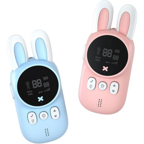 1 ensemble de mini-talkie-walkie lapin pour bébé lapin d'extérieur-AquaForge (1/5)