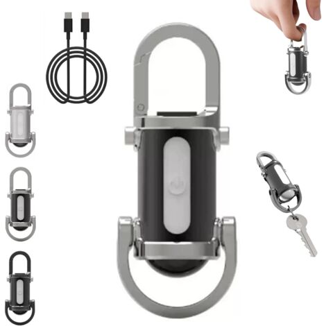 Lampe porte-clés Ayyecoeeye, dernier modèle 2025, rechargeable et étanche, avec 1200 lumens. Mini EDC - AquaForge (1/5)