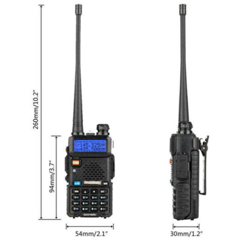 Talkie-walkie bibande 1,5" LCD 5W 144146MHz / 430440MHz (moyen)-AquaForge (1/5)