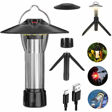 Lampe de camping magnétique, lanterne de tente rechargeable, lampe de secours portable, lanternes LED suspendues, accessoires de camping - AquaForge (1/5)