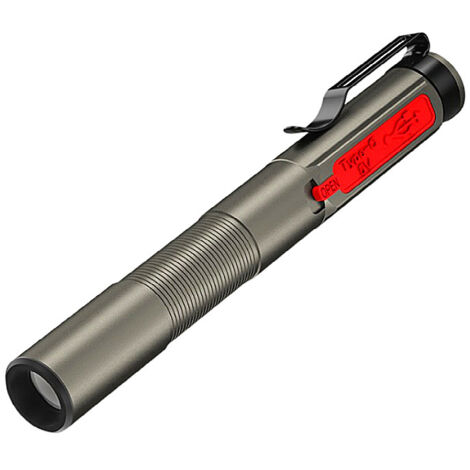 Lampe torche LED avec projecteur, batterie rechargeable intégrée de type C - AquaForge (1/5)