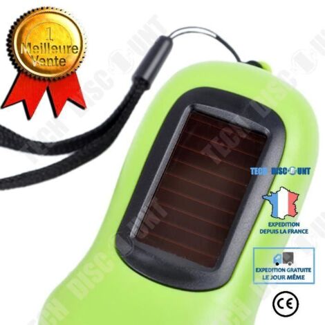 Lampe torche - PROMOTION SUR LA TECHNOLOGIE Lampe torche multifonctionnelle rechargeable à énergie solaire 3 LED - AquaForge (1/4)