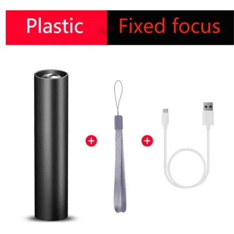 Lampe torche rechargeable, lumière vive, multifonctionnelle, portable, longue portée, ultra-compacte, pour un usage domestique, 1 unité - AquaForge (1/5)