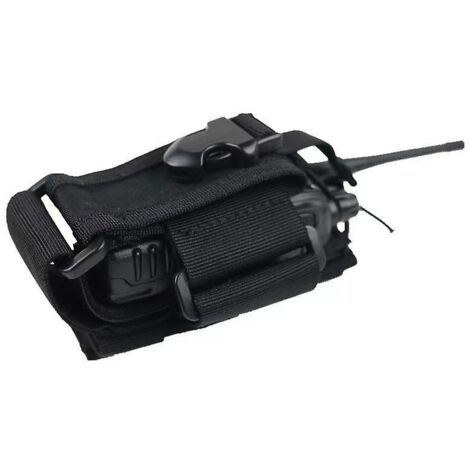 Sacoche tactique kaki pour intercom, idéale pour les équipements CS, les activités de plein air et l'entraînement sur le terrain. Étui pour talkie-walkie parfait pour la randonnée, l'escalade et le cy (1/5)