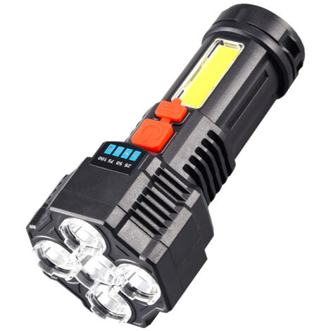 Lampe torche rechargeable ultra-lumineuse à 5 couleurs, portable pour une utilisation en extérieur et à la maison. - AquaForge (1/5)