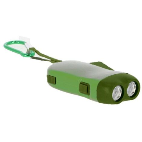 Lampe torche dynamo avec mousqueton pour enfants - AquaForge (1/3)