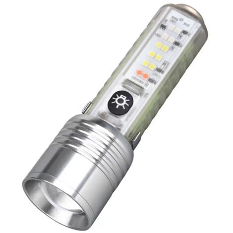 Mini lampe torche transparente avec zoom laser blanc 30 W et stylo magnétique. - AquaForge (1/5)