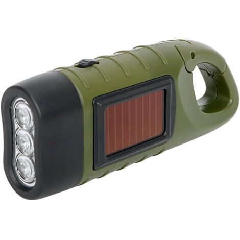 Lanterne LED portable avec alimentation solaire et générateur à manivelle pour le camping - AquaForge (1/5)