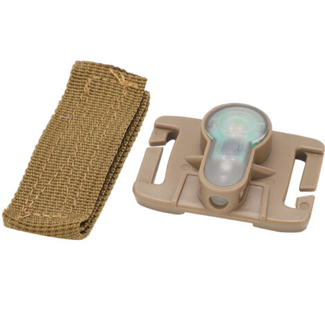 Mini lampe torche de survie pour l'extérieur, étanche IPX8, avec étui de ceinture, base couleur terre, lumière orange. - AquaForge (1/5)