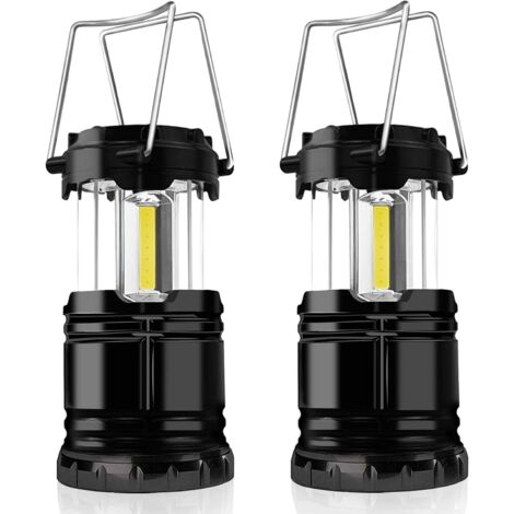 Lampes de camping, 2 lanternes de camping LED portables à piles avec bras pliable, lampes de tente étanches pour une utilisation en extérieur - AquaForge (1/5)