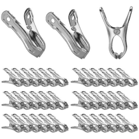 Lot de 40 clips de jardin renforcés en acier inoxydable pour serres et écrans de protection. - AquaForge (1/5)