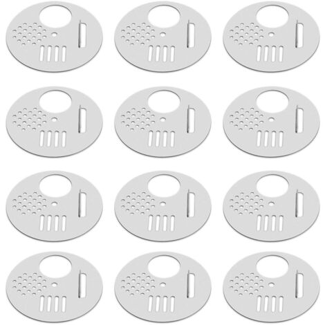 Porte d'entrée de ruche (12 pièces) Disques à abeilles en acier inoxydable - AquaForge (1/5)