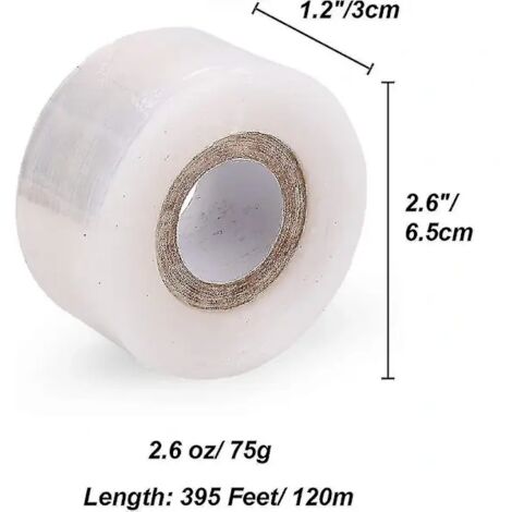 1 paquet de ruban de greffage Parafilm pour arbres fruitiers, fleurs, outil de greffage, plantes de jardin, pépinière PE, elá - AquaForge (1/5)