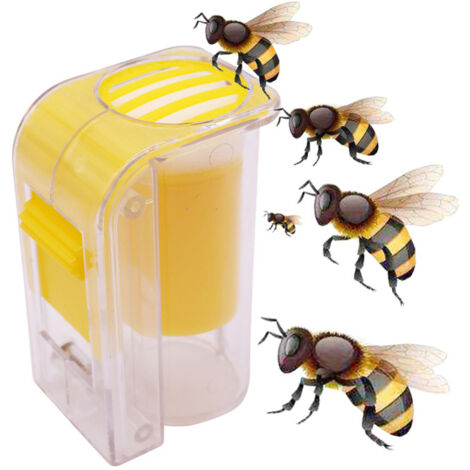 Marqueur de reine des abeilles, collecteur de reines avec flacon à piston à une main, outil d'apiculteur en peluche - AquaForge (1/5)