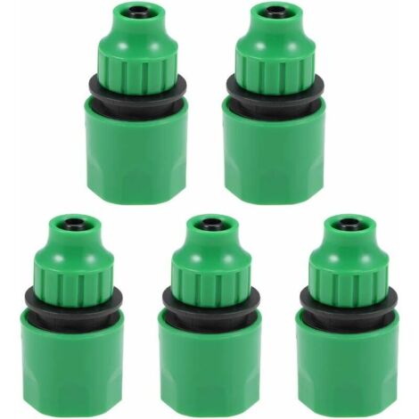 Lot de 5 raccords rapides pour tuyau d'arrosage, adaptateur de tuyau avec diamètre intérieur de 8 mm. - AquaForge (1/5)