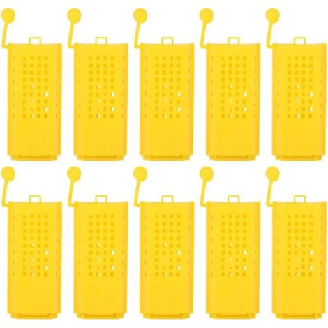 Kit d'apiculture avec 10 cages à reines en plastique. - AquaForge (1/4)