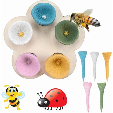 Gobelet coloré pour abeilles, idéal pour les ruches de jardin. Pour abeilles et insectes. Petit récipient d'eau potable. - AquaForge (1/5)