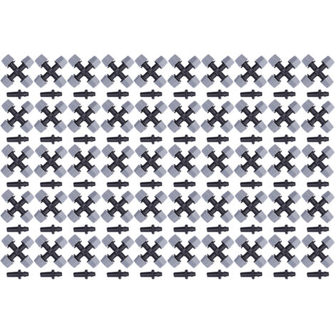 Lot de 50 buses de pulvérisation d'eau à 4 sorties pour jardinage, agriculture et serres, couleur grise. - AquaForge (1/4)