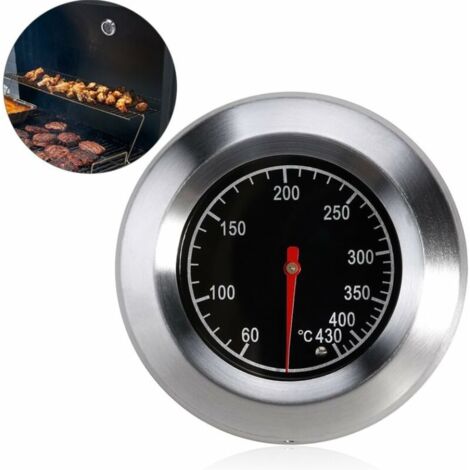 Thermomètre analogique pour barbecues, compatible avec tous types de grils, fumoirs et chariots de barbecue. - AquaForge (1/5)