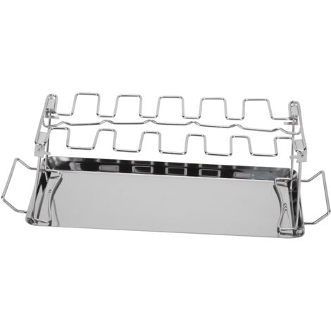 Support vertical pour ailes et cuisses de poulet, plaque de cuisson, accessoires de grillade - AquaForge (1/5)