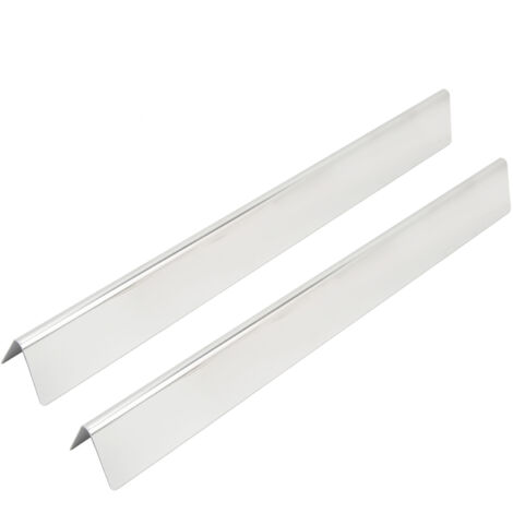 Lot de 2 protections de plaque chauffante en acier inoxydable pour barbecues à gaz, accessoires de rechange. - AquaForge (1/5)