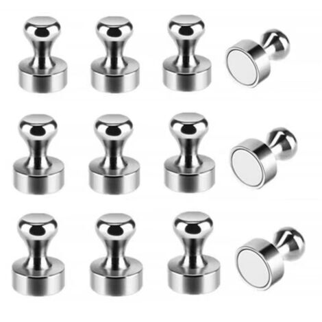 Lot de 12 crochets magnétiques pour gril (11 x 13 mm) - Accessoires de cuisine pour pinces, couverts et spatules - AquaForge (1/5)