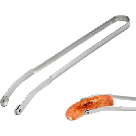 Pince à griller de 38 cm de long - Ustensiles de cuisine en acier inoxydable pour barbecue - AquaForge (1/5)