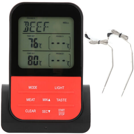 Thermomètre de cuisson numérique étanche avec minuterie, accessoire de cuisine. - AquaForge (1/5)