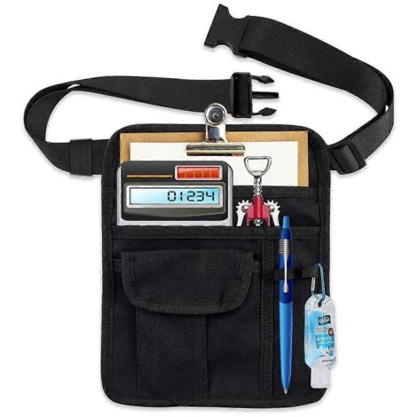 Ceinture porte-outils de jardin avec 5 poches et réglable, idéale pour les serveurs de bars et restaurants, la peinture, le nettoyage et les réparations - AquaForge (1/4)