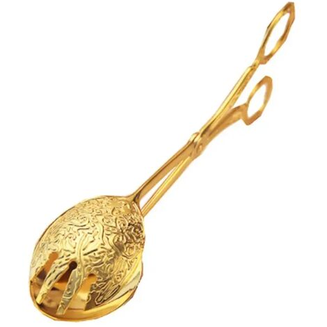 Pinces alimentaires plaquées or, idéales pour tenir des amuse-gueules, des gâteaux, des salades, du pain et des bonbons, ustensiles de cuisson et de grillade, ustensiles à fruits - AquaForge (1/5)