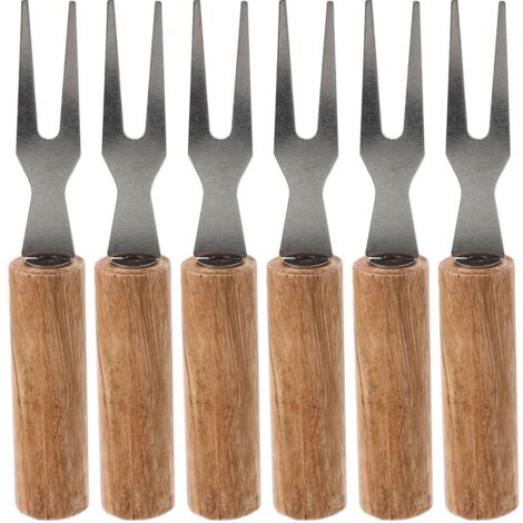 Ensemble de 6 fourchettes à épis de maïs réutilisables pour le barbecue - Ustensiles résistants à la chaleur et compatibles avec les accessoires - AquaForge (1/4)
