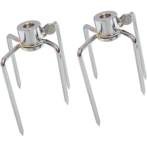 Fourchette à rôtisserie pour barbecue avec vis, lot de 2 accessoires de barbecue. - AquaForge (1/5)