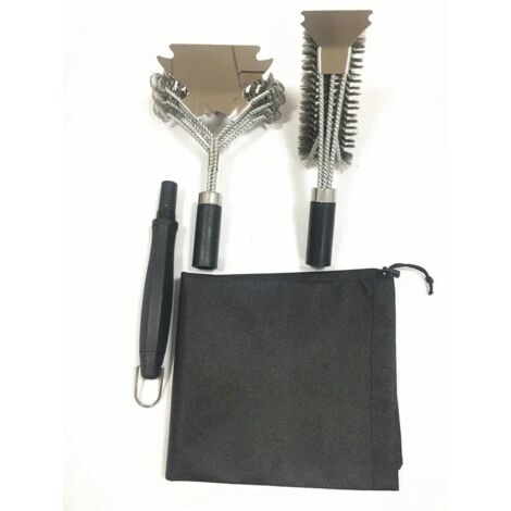 Accessoires pour barbecue, brosses de nettoyage, outils, brosses antiadhésives en acier inoxydable, ustensiles de cuisine performants - AquaForge (1/5)
