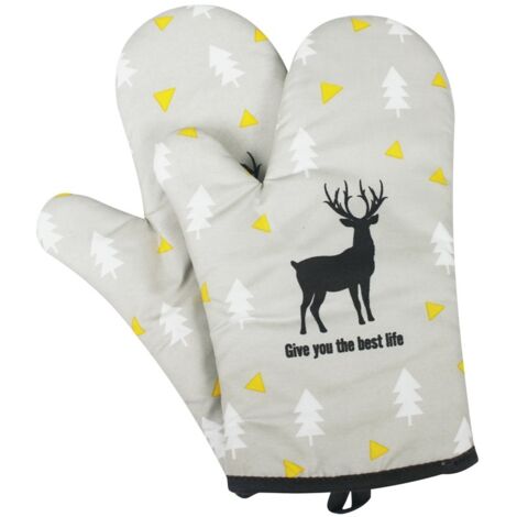 Lot de 2 gants de cuisine, pour griller et cuire au four, en polypropylène - AquaForge (1/5)