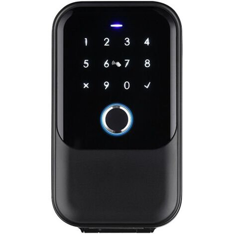 Coffre-fort étanche Tuya Code avec lecteur d'empreintes digitales, Bluetooth, Wi-Fi, application, télécommande et fixation murale - WELL-AquaForge (1/5)