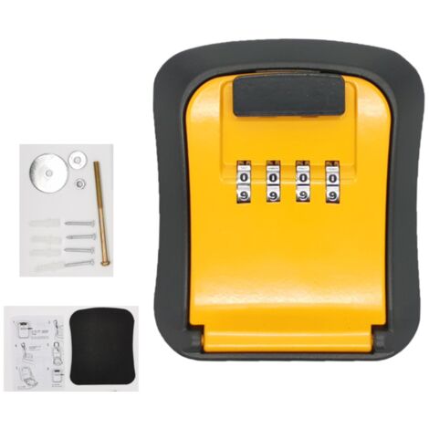 Boîte à clés, Boîte à clés à combinaison en métal, Boîte à combinaison (orange) - AquaForge (1/5)