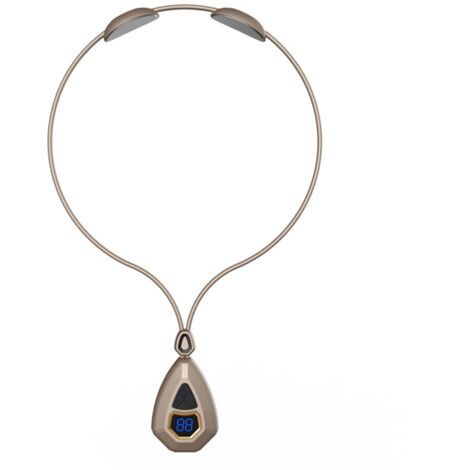Collier de massage pour la nuque avec fonction chauffante, masseur portable pour les épaules et la nuque, masseur lymphatique à impulsions électriques EMS pour femmes et hommes (cadeau marron)-AquaFor (1/5)