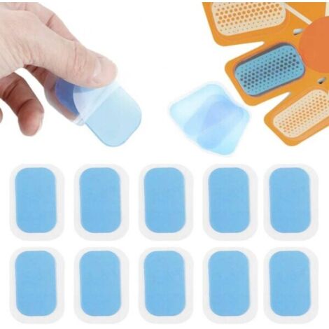 Lot de 10 électrodes en gel pour stimulateur musculaire électronique EMS-AquaForge (1/5)