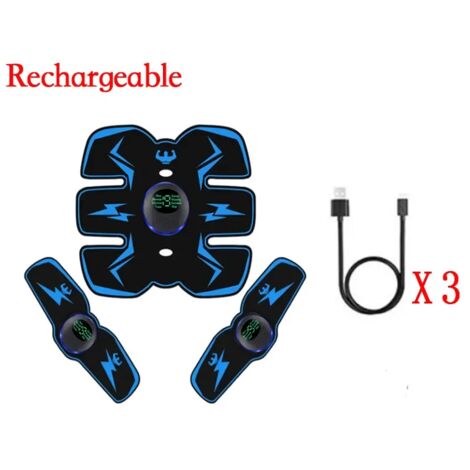Stimulateur musculaire EMS télécommandé, appareil de fitness électrique intelligent pour l'entraînement abdominal et la perte de poids, autocollants amincissants pour le corps-AquaForge (1/5)