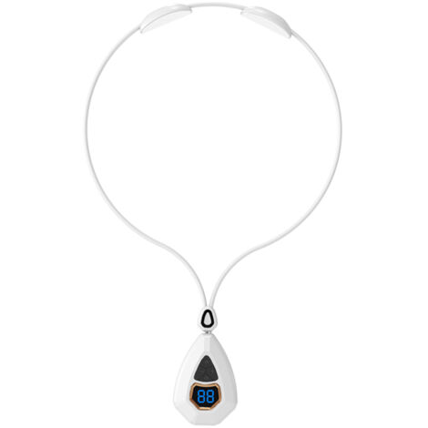 Collier de massage pour la nuque avec fonction chauffante, masseur portable pour les épaules et la nuque, masseur lymphatique à impulsions électriques EMS pour femmes et hommes (cadeau blanc)-AquaForg (1/5)