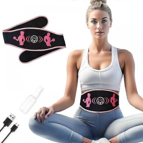 Stimulateur musculaire EMS Smart Fitness pour le remodelage corporel et la perte de poids avec ceinture vibrante de massage électrique [HK]-AquaForge (1/4)
