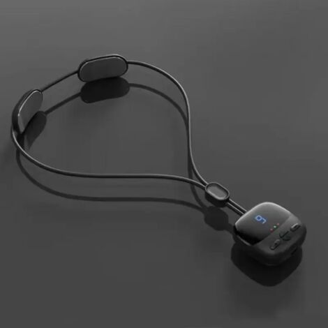 Mini masseur portable suspendu pour la nuque avec chaleur électrique, EMS et TENS, masseur intelligent pour les cervicales et les épaules, soulageant la douleur-AquaForge