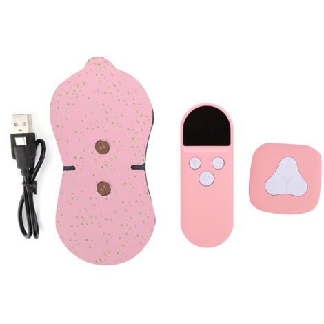 Appareil de massage à impulsions portable sans fil pour soulager la douleur et stimuler les muscles (EMS) - Instrument de massage et de physiothérapie rose-AquaForge (1/5)