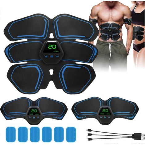 Appareil d'électrostimulation musculaire pour abdominaux, tonifiant et stimulant des muscles abdominaux, pour hommes et femmes.-AquaForge (1/3)