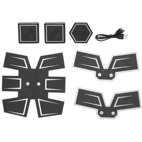 Patch stimulateur musculaire abdominal EMS pour le fitness, autocollant de massage intelligent pour la maison AFS 301 2A Noir-AquaForge (1/5)