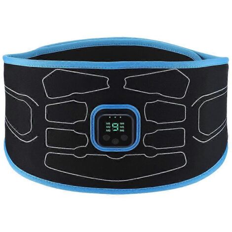 Ceinture de fitness vibrante EMS pour abdominaux, stimulateur musculaire et tonifiant, pour une silhouette affinée et une perte de poids. Unisexe.-AquaForge (1/5)